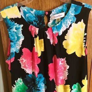 Calvin Klein Flower Printed Tank Size S